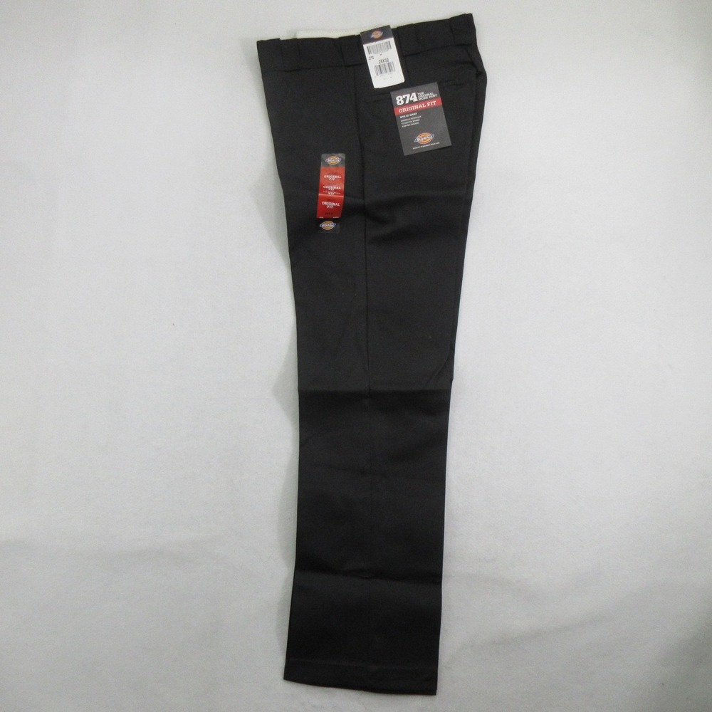 Dickies Mens 874 Original Fit Work Pants 28x32 Black Straight Leg Classic New